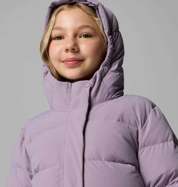 Girls Amaze Puff™ Long Hooded Jacket
