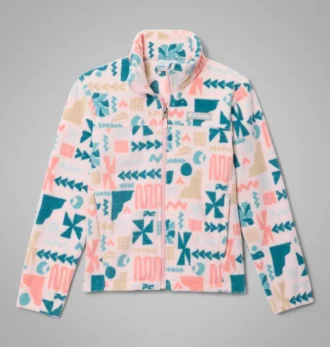 Girls Castle Dale™ Printed Full Zip Fleece Jacket