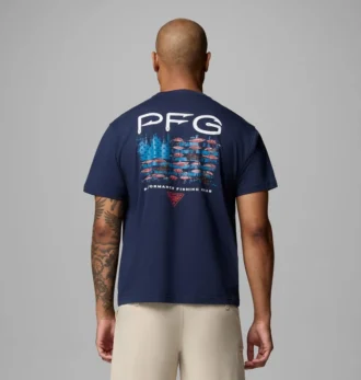 Men Aprub Flag PFG Short Sleeve T-Shirt
