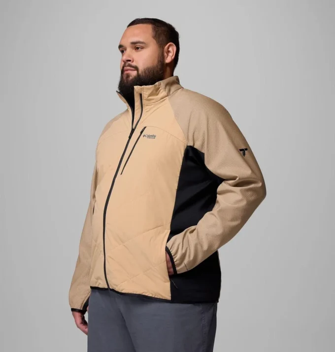 Men Arctic Crest™ Hybrid Full Zip Jacket – Big