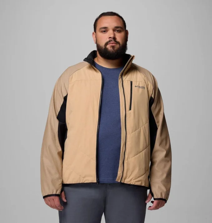 Men Arctic Crest™ Hybrid Full Zip Jacket – Big