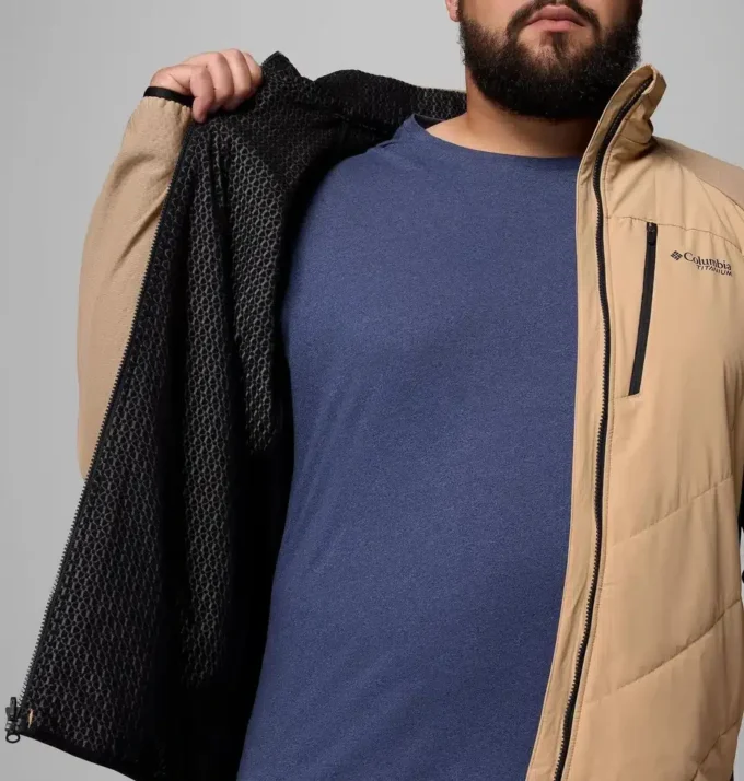 Men Arctic Crest™ Hybrid Full Zip Jacket – Big