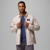 Men Collegiate Campus Roam™ Quilted Shirt Jacket – Michigan