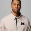 Men Collegiate Campus Roam™ Quilted Shirt Jacket – Michigan