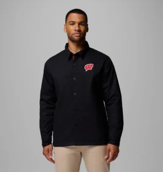 Men Collegiate Campus Roam™ Quilted Shirt Jacket – Wisconsin