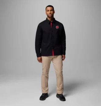 Men Collegiate Campus Roam™ Quilted Shirt Jacket – Wisconsin