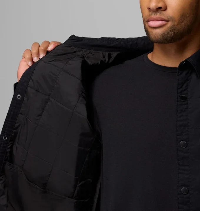 Men Collegiate Campus Roam™ Quilted Shirt Jacket – Wisconsin