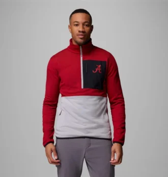 Men Collegiate Columbia Hike™ Half Zip Jacket – Alabama