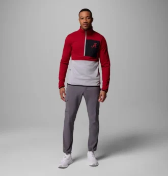 Men Collegiate Columbia Hike™ Half Zip Jacket – Alabama