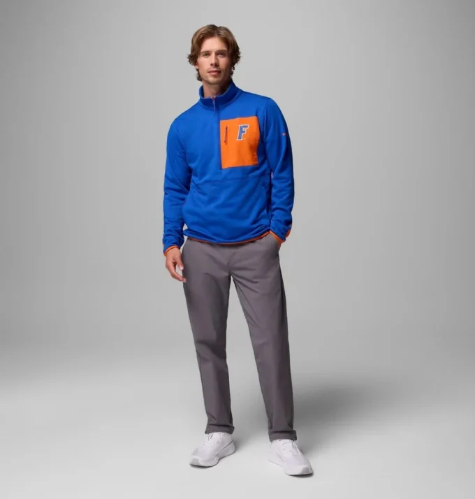 Men Collegiate Columbia Hike™ Half Zip Jacket – Florida