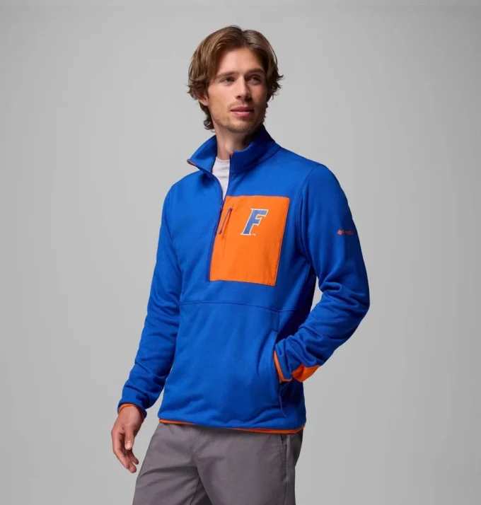 Men Collegiate Columbia Hike™ Half Zip Jacket – Florida