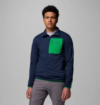 Men Collegiate Columbia Hike™ Half Zip Jacket – Notre Dame Men Collegiate Columbia Hike™ Half Zip Jacket – Notre Dame