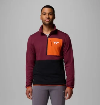 Men Collegiate Columbia Hike™ Half Zip Jacket – Virginia Tech Men Collegiate Columbia Hike™ Half Zip Jacket – Virginia Tech