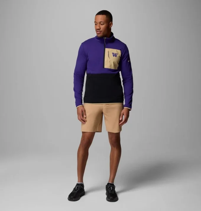 Men Collegiate Columbia Hike™ Half Zip Jacket – Washington
