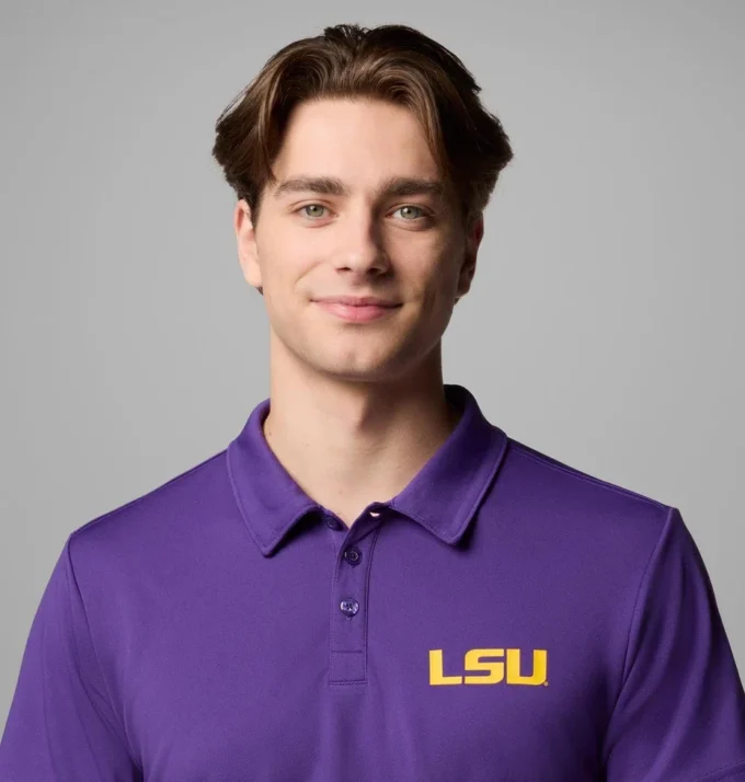 Men Collegiate Fair Catch™ Polo – LSU