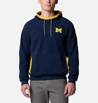 Men Collegiate Flanker™ Fleece Hoodie – Michigan