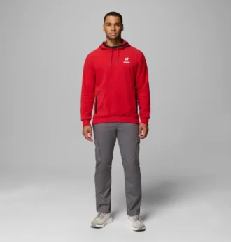 Men Collegiate Flanker™ Fleece Hoodie – Wisconsin