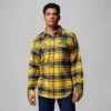Men Collegiate Flare Gun™ Flannel Long Sleeve Shirt – Michigan