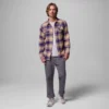 Men Collegiate Flare Gun™ Flannel Long Sleeve Shirt – Washington
