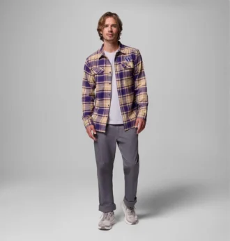 Men Collegiate Flare Gun™ Flannel Long Sleeve Shirt – Washington Men Collegiate Flare Gun™ Flannel Long Sleeve Shirt – Washington