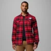 Men Collegiate Flare Gun™ Flannel Long Sleeve Shirt – Wisconsin