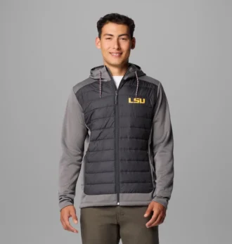 Men Collegiate Out-Shield™ Hybrid Hoodie – LSU