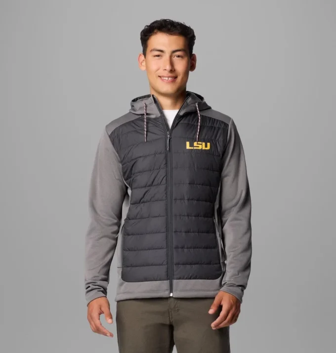 Men Collegiate Out-Shield™ Hybrid Hoodie – LSU Men Collegiate Out-Shield™ Hybrid Hoodie – LSU