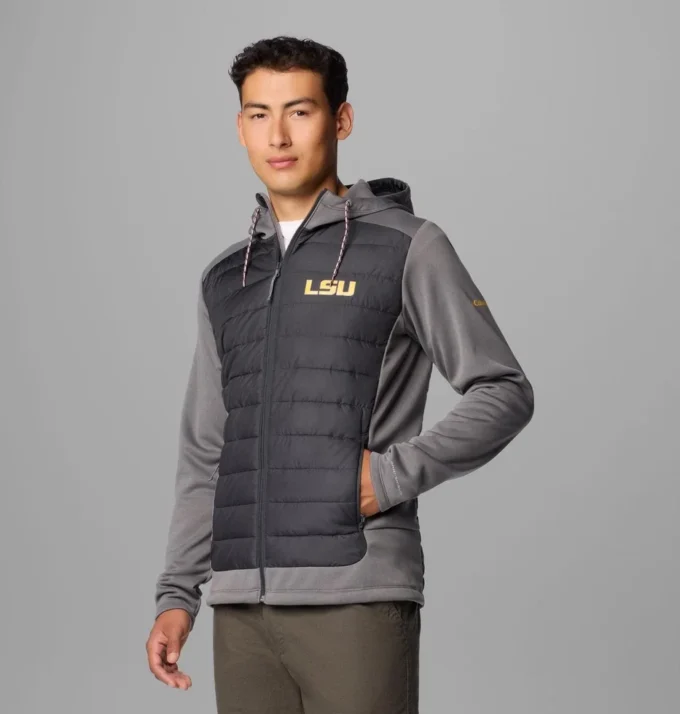Men Collegiate Out-Shield™ Hybrid Hoodie – LSU Men Collegiate Out-Shield™ Hybrid Hoodie – LSU