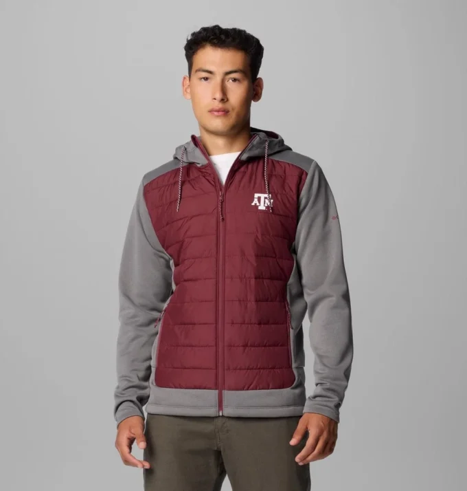 Men Collegiate Out-Shield™ Hybrid Hoodie – Texas A&M Men Collegiate Out-Shield™ Hybrid Hoodie – Texas A&M