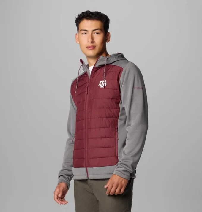 Men Collegiate Out-Shield™ Hybrid Hoodie – Texas A&M Men Collegiate Out-Shield™ Hybrid Hoodie – Texas A&M