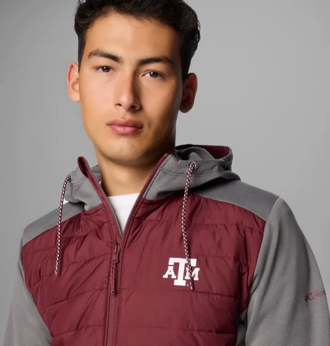 Men Collegiate Out-Shield™ Hybrid Hoodie – Texas A&M Men Collegiate Out-Shield™ Hybrid Hoodie – Texas A&M