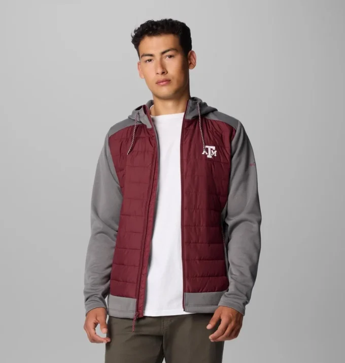 Men Collegiate Out-Shield™ Hybrid Hoodie – Texas A&M Men Collegiate Out-Shield™ Hybrid Hoodie – Texas A&M