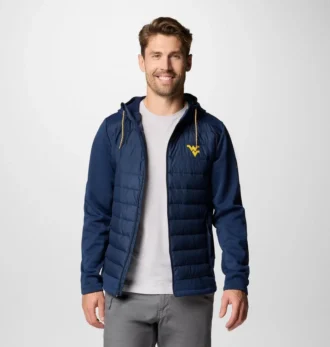 Men Collegiate Out-Shield™ Hybrid Hoodie – West Virginia