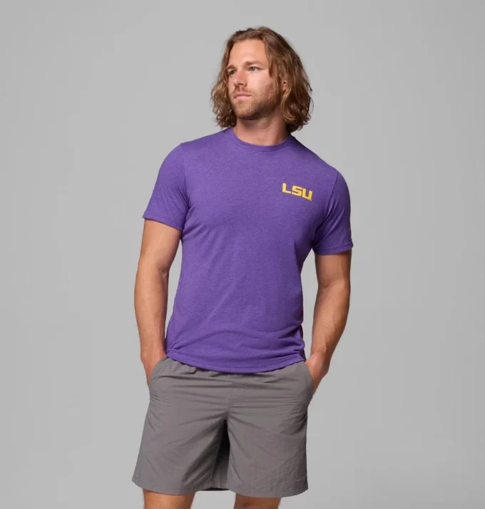 Men Collegiate PFG™ Short Sleeve Shirt – LSU