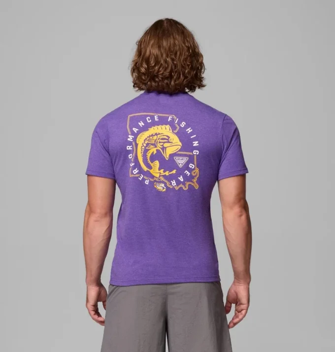 Men Collegiate PFG™ Short Sleeve Shirt – LSU