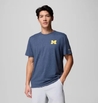 Men Collegiate PFG™ Short Sleeve Shirt – Michigan Men Collegiate PFG™ Short Sleeve Shirt – Michigan