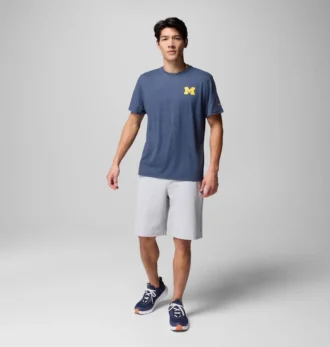 Men Collegiate PFG™ Short Sleeve Shirt – Michigan Men Collegiate PFG™ Short Sleeve Shirt – Michigan