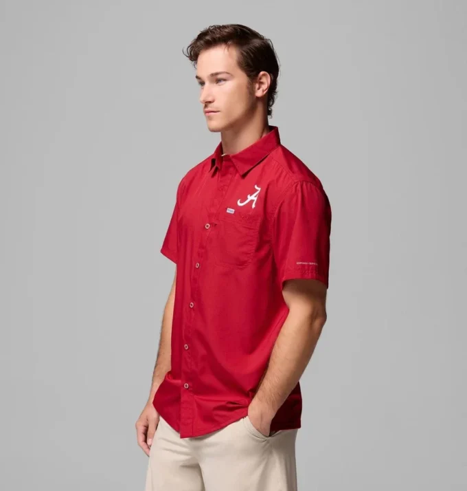 Men Collegiate PFG Slack Tide™ Camp Shirt – Alabama Men Collegiate PFG Slack Tide™ Camp Shirt – Alabama