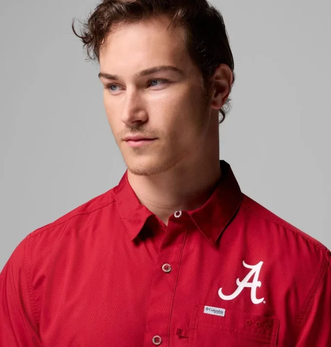 Men Collegiate PFG Slack Tide™ Camp Shirt – Alabama Men Collegiate PFG Slack Tide™ Camp Shirt – Alabama