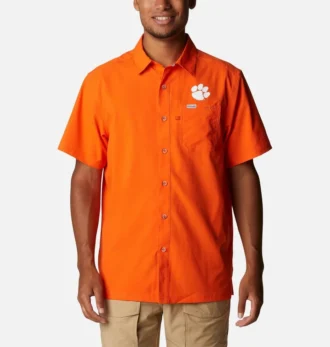 Men Collegiate PFG Slack Tide™ Camp Shirt – Clemson