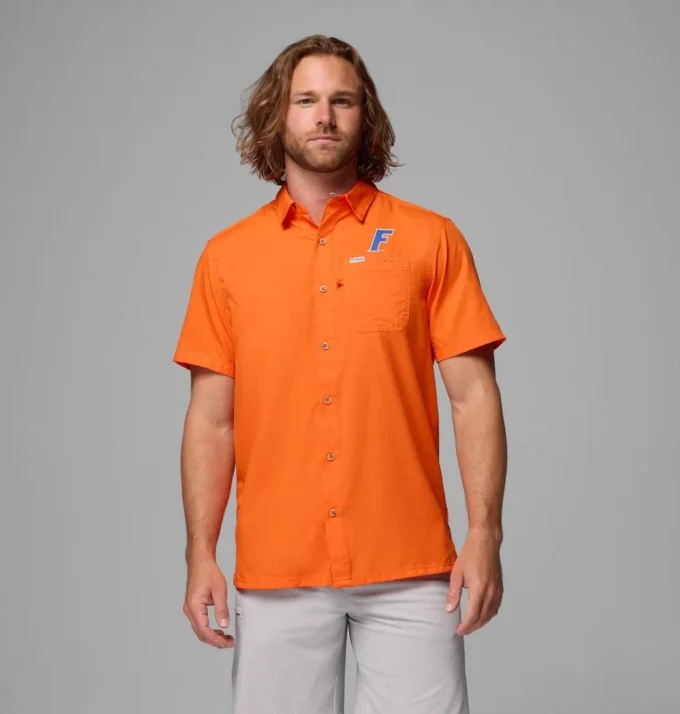 Men Collegiate PFG Slack Tide™ Camp Shirt – Florida