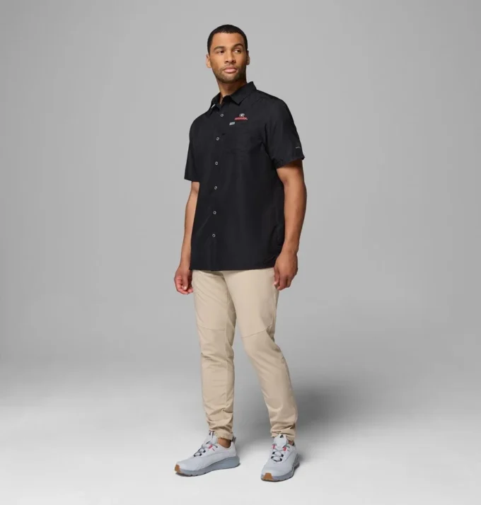 Men Collegiate PFG Slack Tide™ Camp Shirt – Georgia Men Collegiate PFG Slack Tide™ Camp Shirt – Georgia