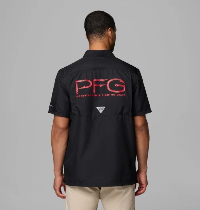 Men Collegiate PFG Slack Tide™ Camp Shirt – Georgia Men Collegiate PFG Slack Tide™ Camp Shirt – Georgia