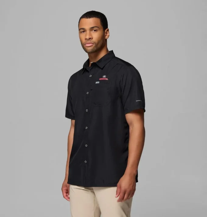 Men Collegiate PFG Slack Tide™ Camp Shirt – Georgia Men Collegiate PFG Slack Tide™ Camp Shirt – Georgia