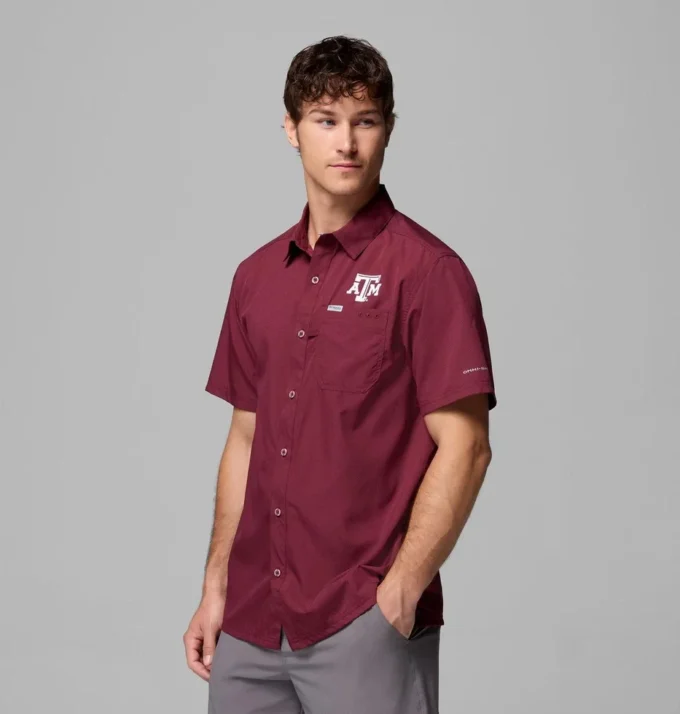 Men Collegiate PFG Slack Tide™ Camp Shirt – Texas A&M