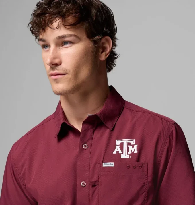 Men Collegiate PFG Slack Tide™ Camp Shirt – Texas A&M