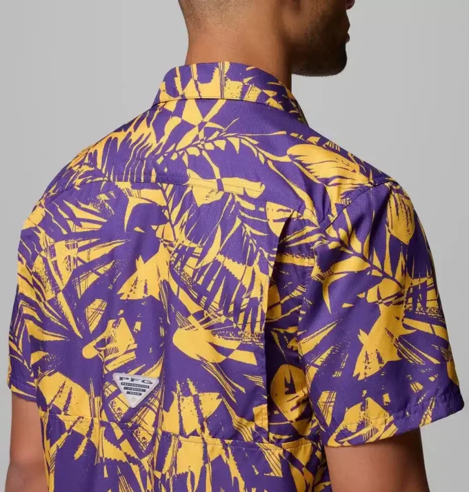 Men Collegiate PFG Super Slack Tide Shirt – LSU Men Collegiate PFG Super Slack Tide Shirt – LSU