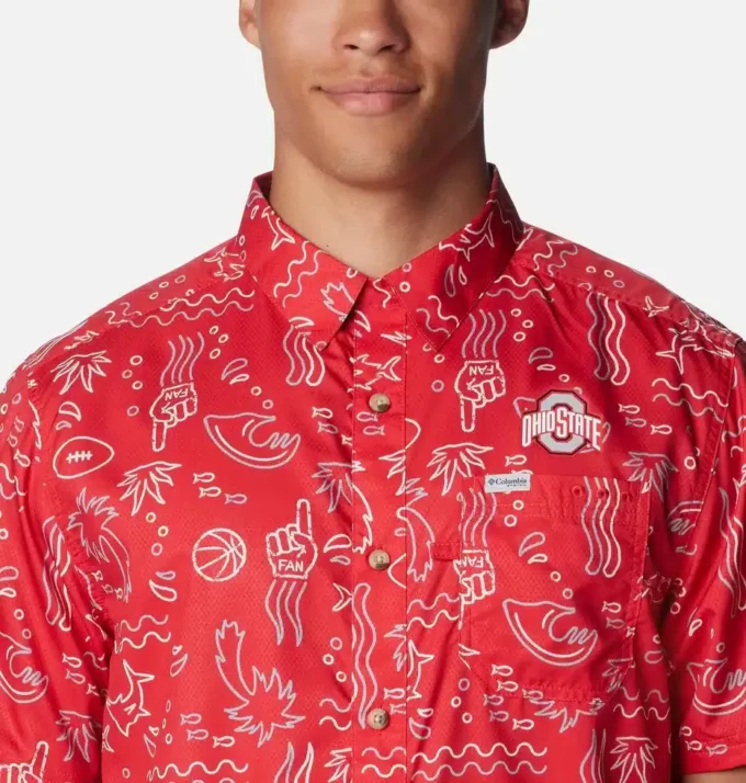 Men Collegiate PFG Super Slack Tide™ Shirt – Ohio State Men Collegiate PFG Super Slack Tide™ Shirt – Ohio State