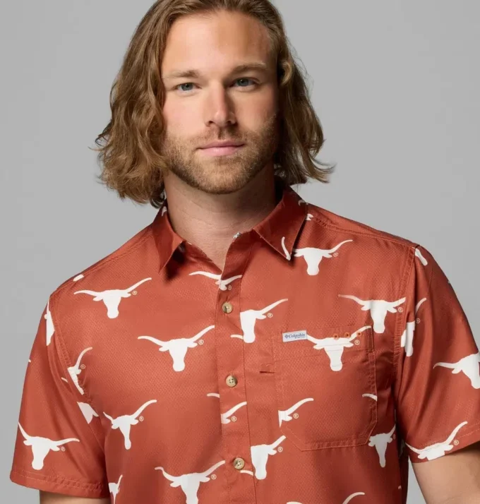 Men Collegiate PFG Super Slack Tide™ Shirt – Texas Men Collegiate PFG Super Slack Tide™ Shirt – Texas