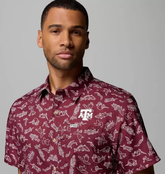 Men Collegiate PFG Super Slack Tide™ Shirt – Texas A&M
